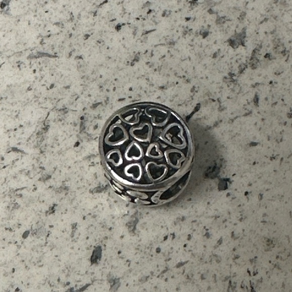 Pandora Loving Sentiments silver charm retired - Picture 1 of 3